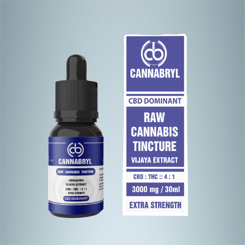 CANNABRYL-Raw Vijaya Tincture| CBD:THC 4:1 3000mg cannabinoids