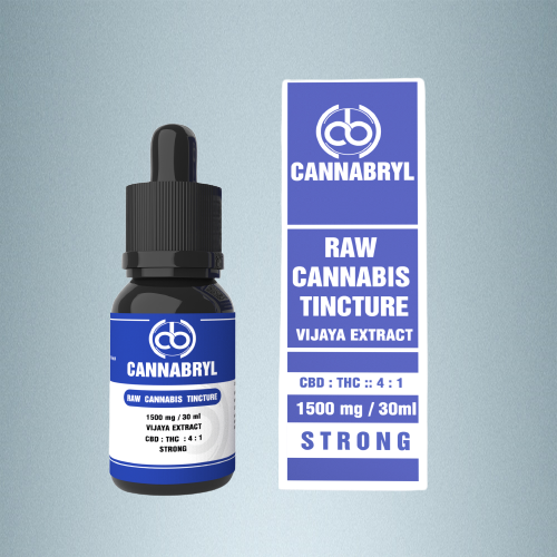 CANNABRYL-Raw Vijaya Tincture| CBD:THC 4:1 1500mg cannabinoids