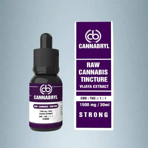 CANNABRYL-Raw Vijaya Tincture| CBD:THC 1:1 1500mg cannabinoids