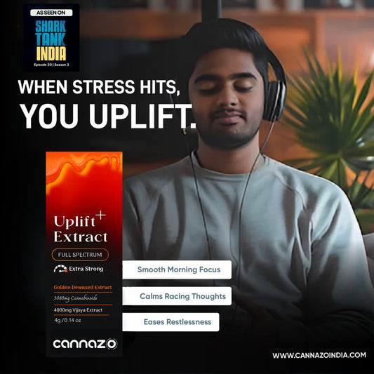 Cannazo-Uplift Plus: Strong Full-Spectrum Extract for Chronic Pain, De-Addiction and Insomnia