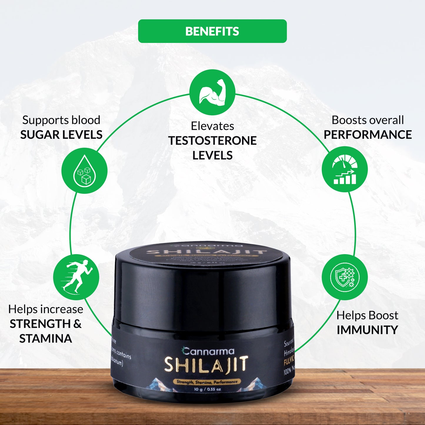 Cannarma Pure Himalayan Shilajit/Shilajeet Resin