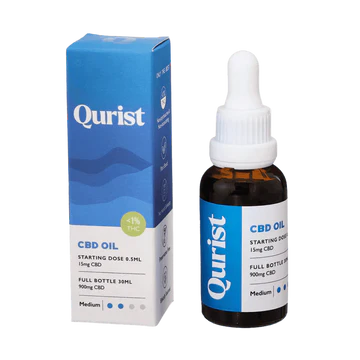 Qurist Broad Spectrum CBD Oil – Stress, Sleep & Pain Relief 450mg Mild