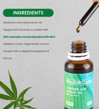 MEDICANN- Cannabis Leaf Extract Oil - Peppermint Flavour
