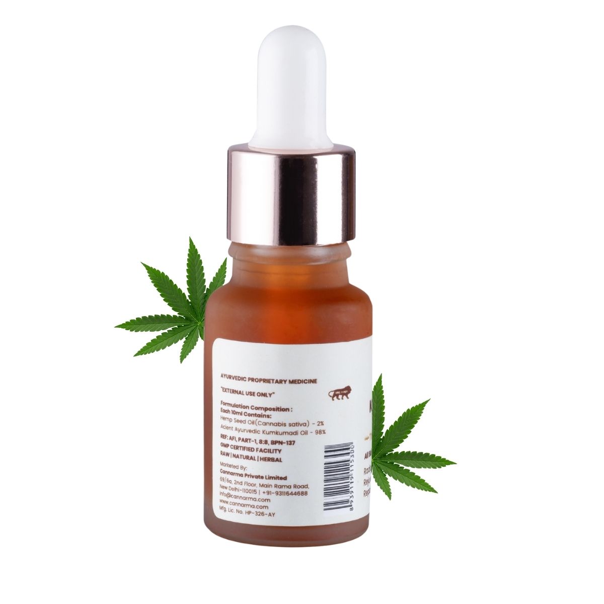 Cannarma Hemp Kumkumadi Tailam Face Oil