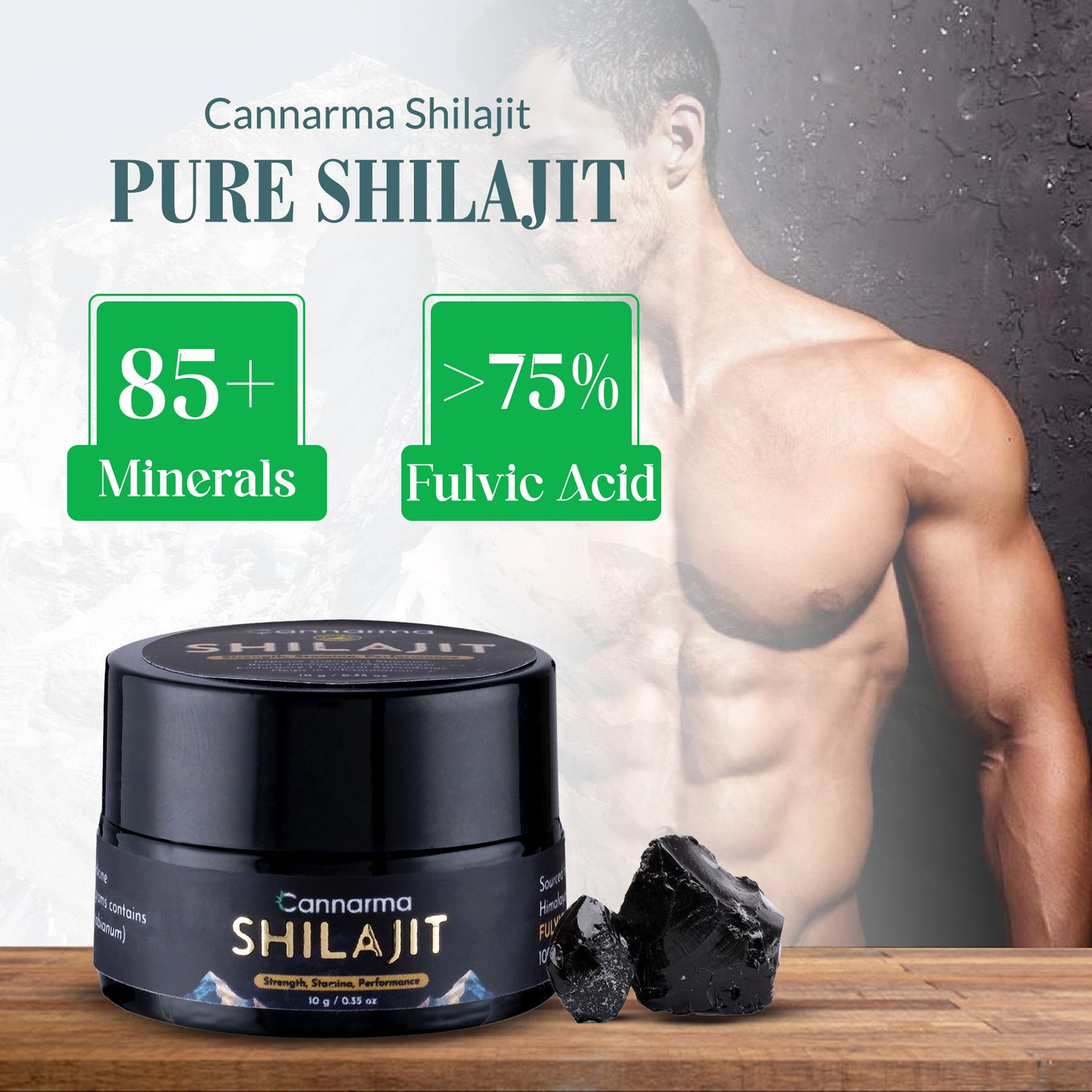 Cannarma Pure Himalayan Shilajit/Shilajeet Resin
