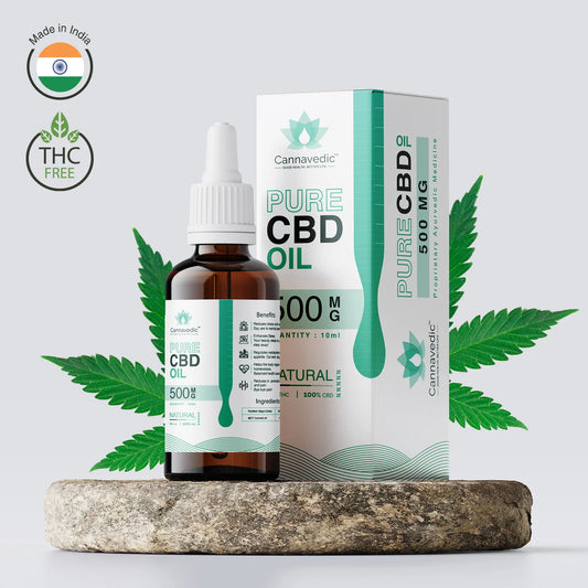 CANNAVEDIC-Pure CBD Oil Natural 500mg | 10ml - 50mg/ml