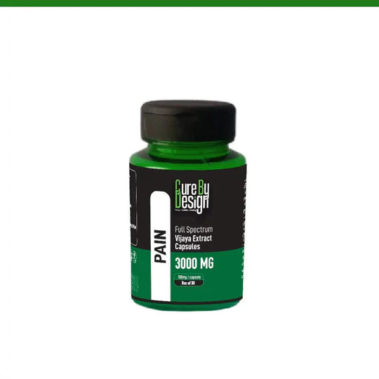 Cure By Design - Pain | 100mg/Capsule - THC Dominant (1:4 - CBD:THC)