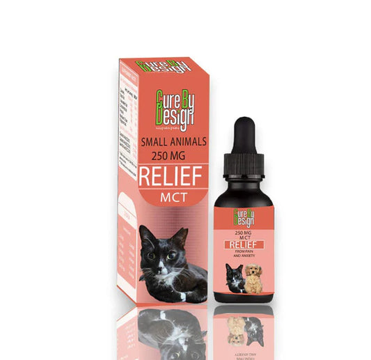 Cure By Design- Relief 250mg CBD for Small Animals (MCT)