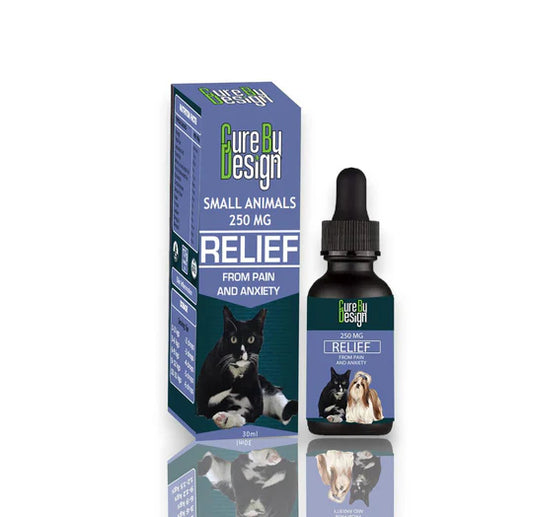 Cure By Design- Relief 250mg CBD for Small Animals