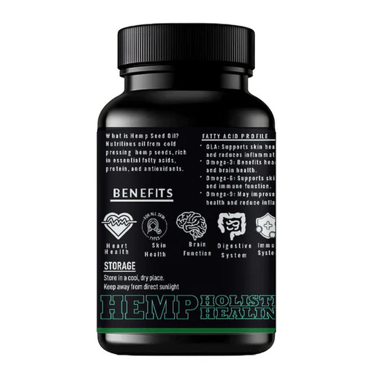 Cure By Design – Hemp Seed Oil Softgel Capsules (500mg) Nourish from Within | Balance, Vitality & Wellness