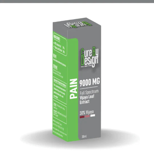 Cure By Design – Pain Relief Formula (30%Vijaya Full Spectrum Extract) 300mg/ml (CBD:THC – 1:4)