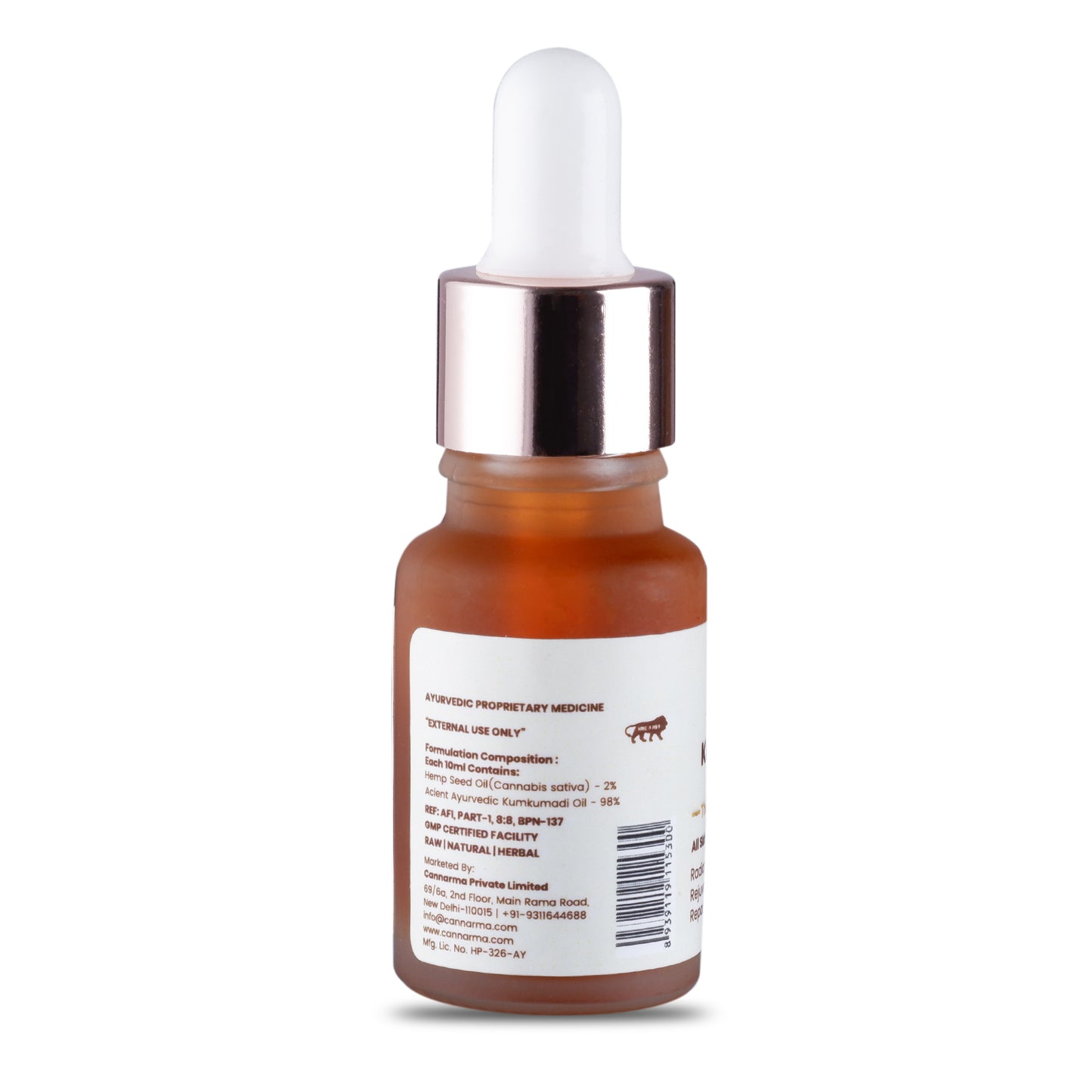 Cannarma Hemp Kumkumadi Tailam Face Oil