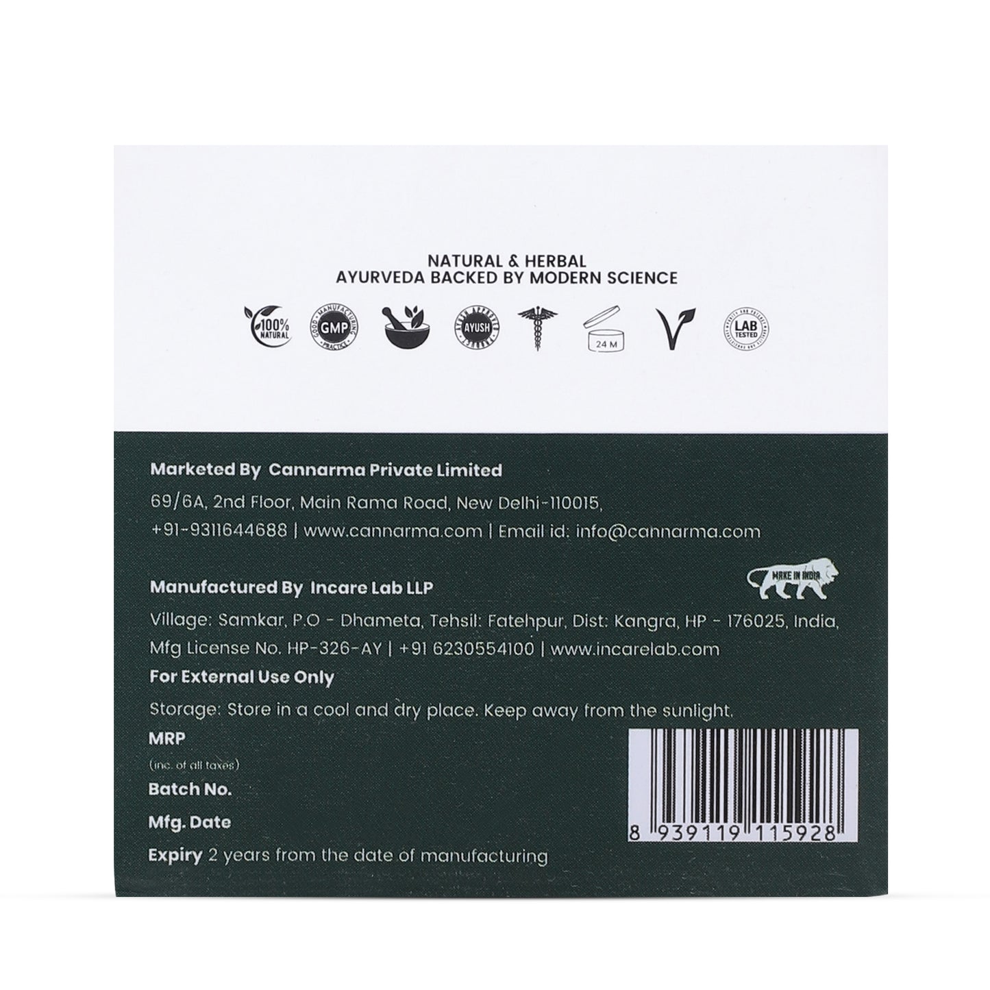 Cannarma Hemp Aloe Vera Gel