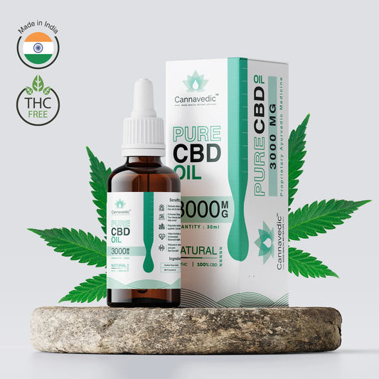 CANNAVEDIC-Pure CBD Oil Natural 3000mg | 30ml