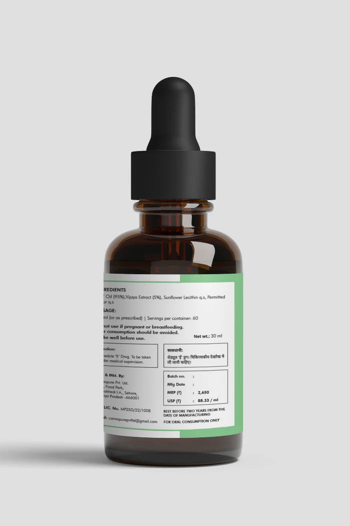 CLOUD12-Full Spectrum Vijaya Oil Medium Strength| Pain Relief