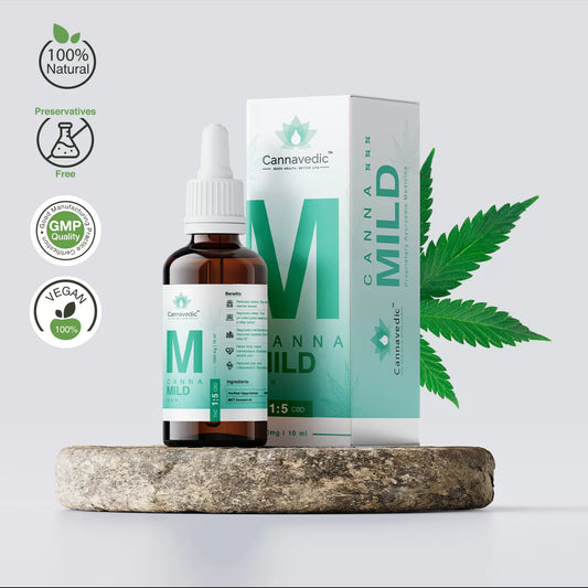 CANNAVEDIC- CannaMild CBD+THC Oil (5:1|CBD:THC) 1000mg | 10ml