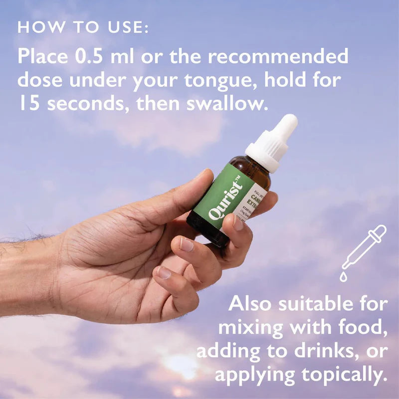 Qurist Full Spectrum CBD+THC Oil|Natural Relief for Pain, Sleep & Mood|Mild 500mg (350mg CBD + 150mg THC)