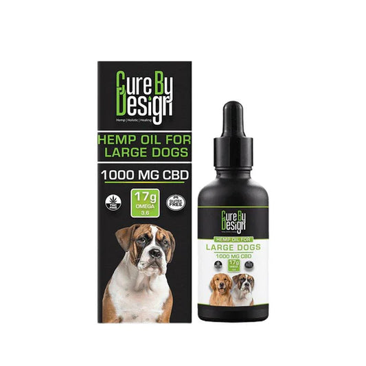 Cure By Design Cannabidiol Oil for Large Dogs 1000mg CBD