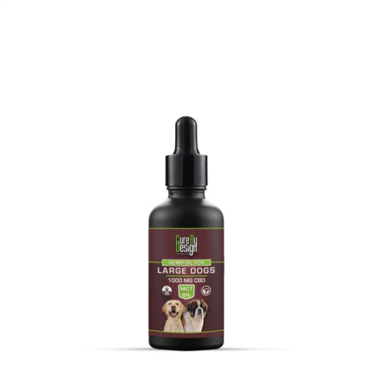 Cure By Design Hemp Oil for Large Dogs 1000mg CBD MCT