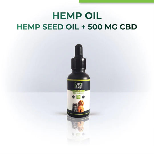 Cure By Design Hemp Oil for Pets - 500mg