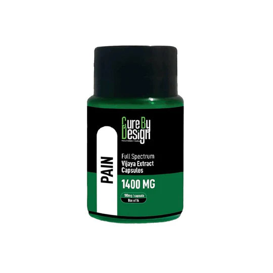 Cure By Design - Pain | 100mg/Capsule - THC Dominant (1:4 - CBD:THC)