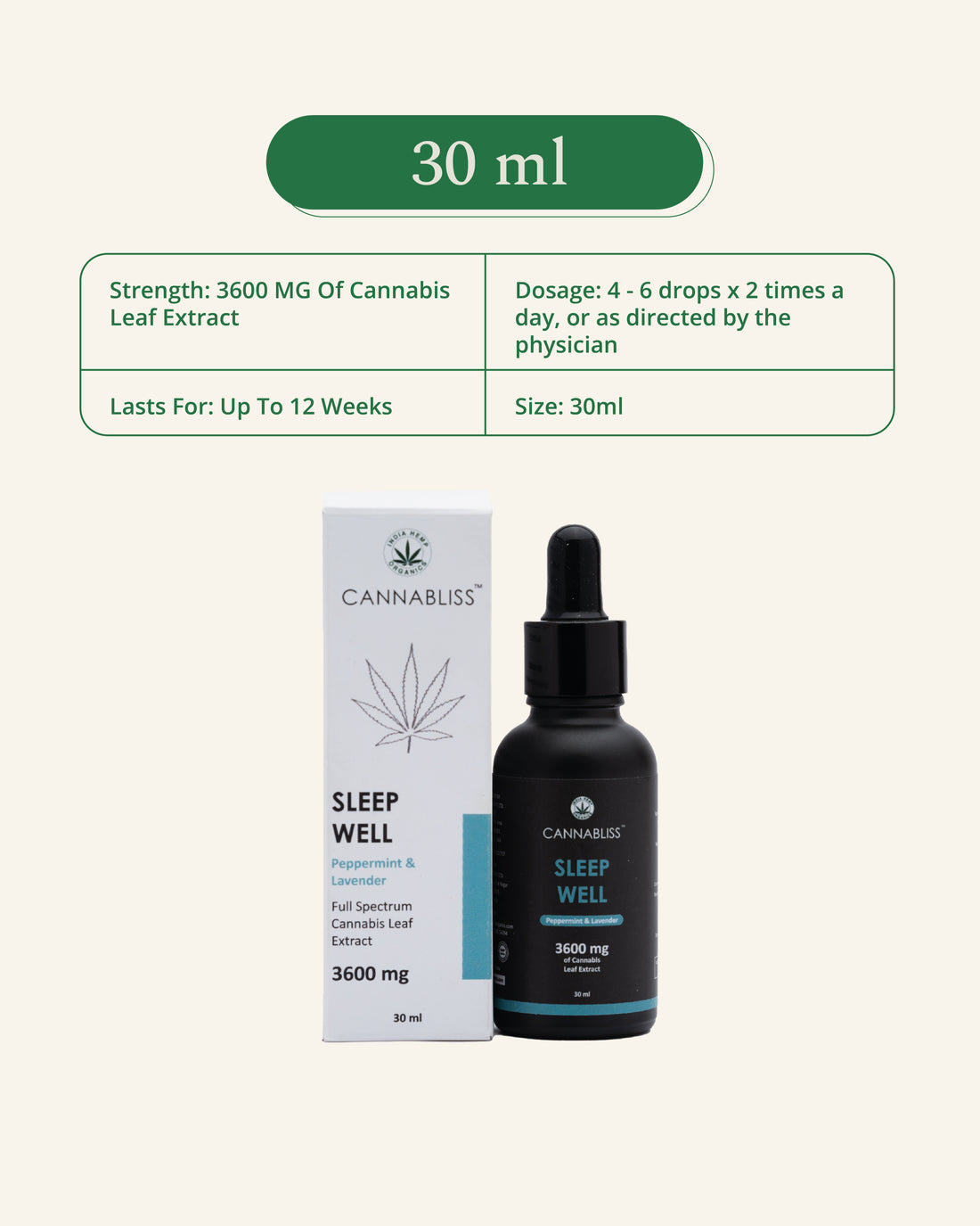 Cannabliss Sleep Well – CBD Oil for Sleep