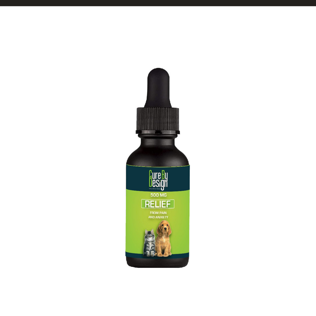 Cure By Design-Relief 500mg CBD Oil for Cats & Dogs