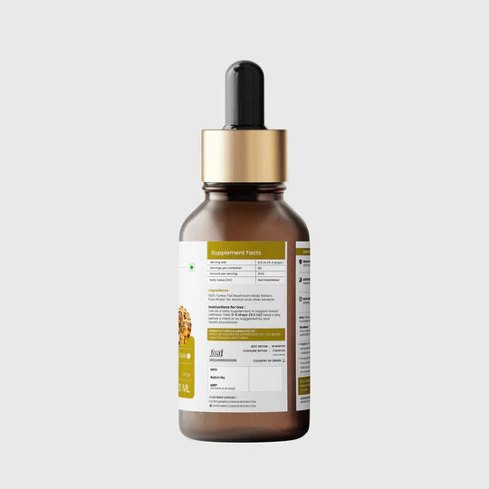 Miracles Mushroom - Turkey Tail Mushroom Liquid Extract - 30ml