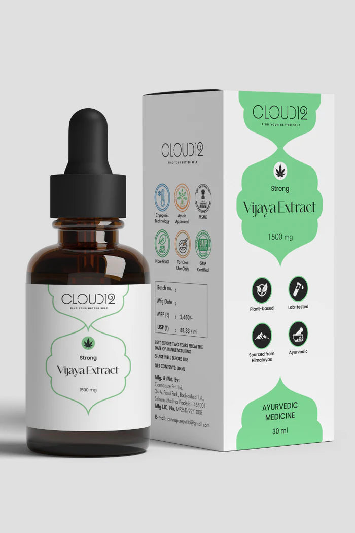 CLOUD12-Full Spectrum Vijaya Oil Medium Strength| Pain Relief