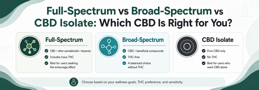 Full-Spectrum vs Broad-Spectrum vs CBD Isolate: Which CBD Is Right for You?