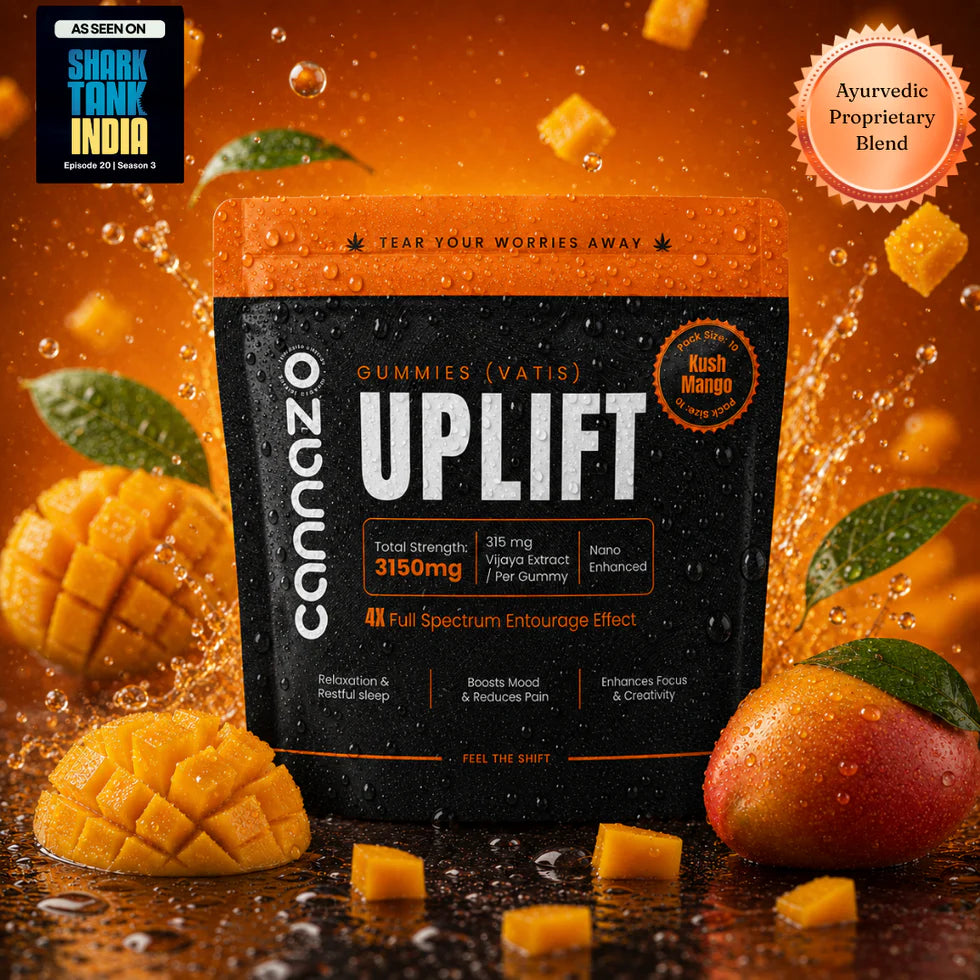 Cannazo- Uplift Gummies (Vatis) – 315mg Mango | Strong Support for Anxiety, Stress & Better Mood