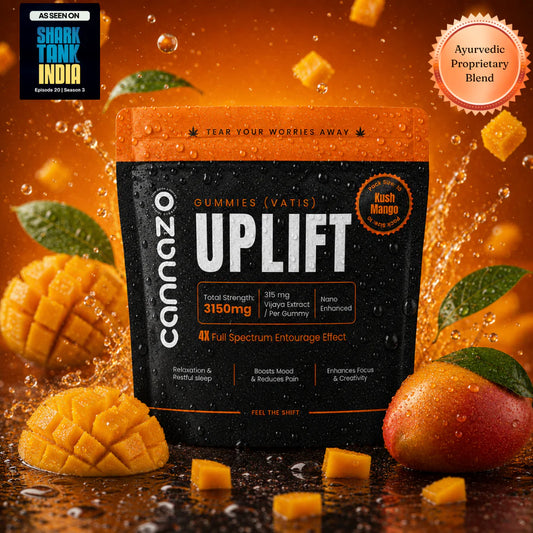 Cannazo- Uplift Gummies (Vatis) – 315mg Mango | Strong Support for Anxiety, Stress & Better Mood