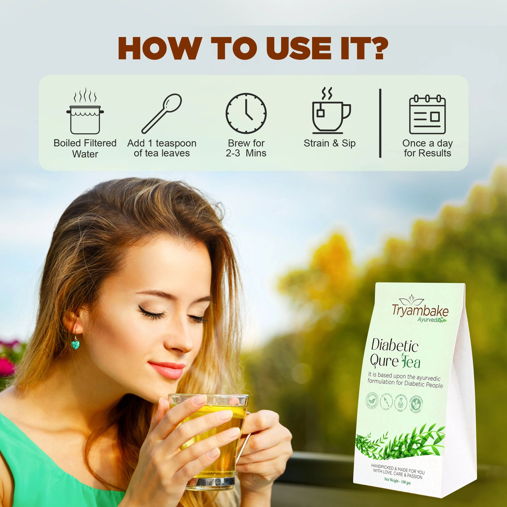 Tryambake Ayurveda Diabetic Qure Tea