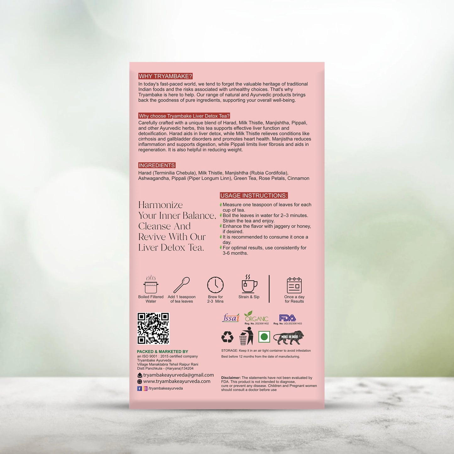 Tryambake Ayurveda Liver Detox Tea