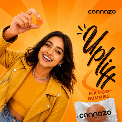 Cannazo- Uplift Gummies (Vatis) – 315mg Mango | Strong Support for Anxiety, Stress & Better Mood