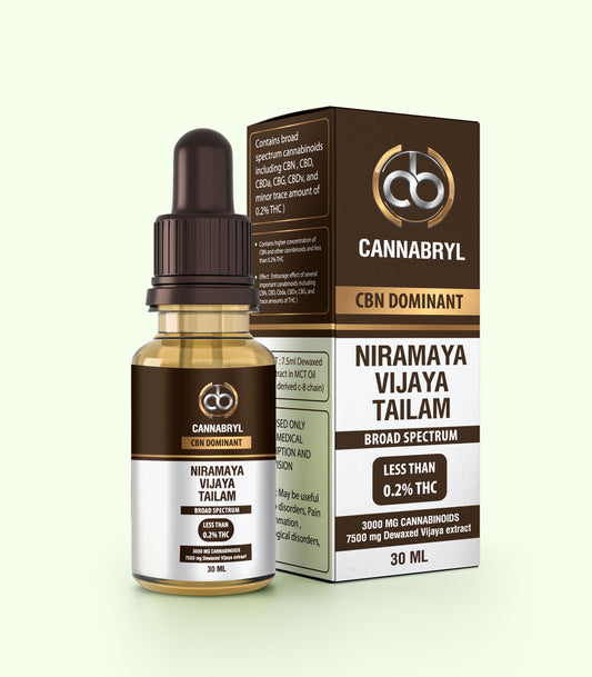 CANNABRYL-Niramaya Vijaya Tailam ( Broadspectrum cannabinoids)