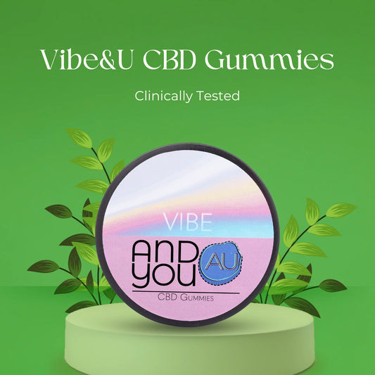 ANDYOU- Vibe&U Mood Uplift Gummies – 200mg CBD + Terpenes for Good Mood
