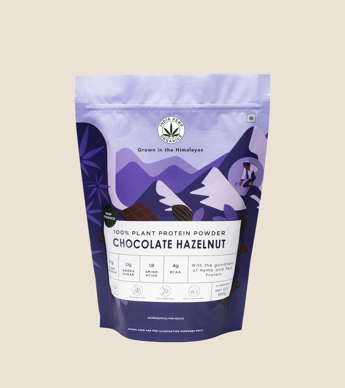 CANNABLISS- HEMP PROTEIN POWDER - CHOCOLATE HAZELNUT