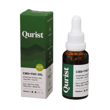 Qurist Full Spectrum CBD+THC Oil|Natural Relief for Pain, Sleep & Mood|Medium 1000mg (700mg CBD + 300mg THC)