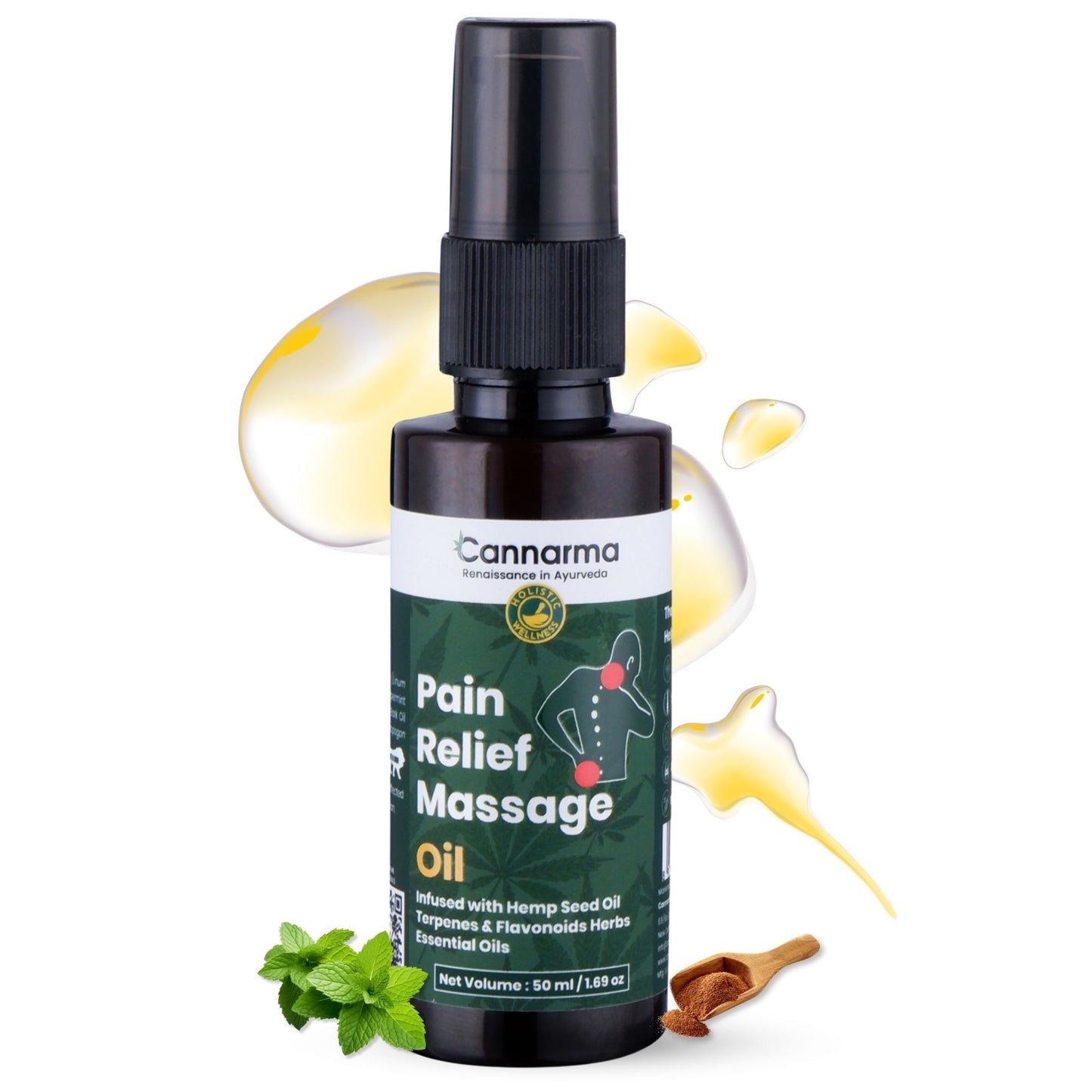 Cannarma Hemp Pain Relief Massage Oil