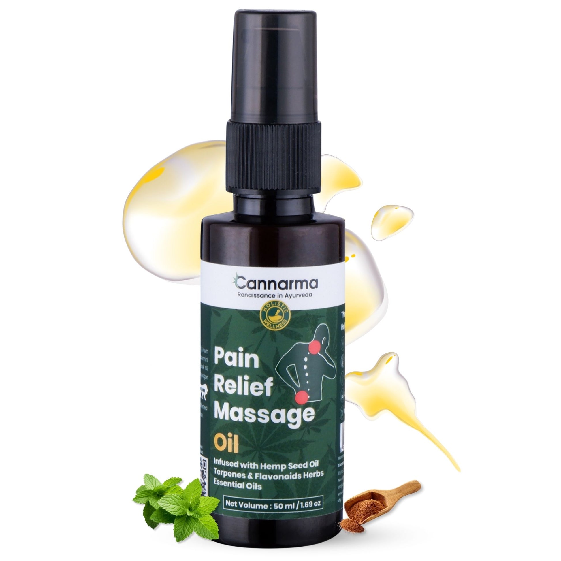 Cannarma Hemp Pain Relief Massage Oil