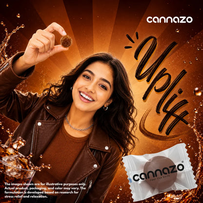 Cannazo- Uplift Gummies (Vatis) – 350mg Cola | For Insomnia (Better Sleep) Relief, Relaxation & Unwinding