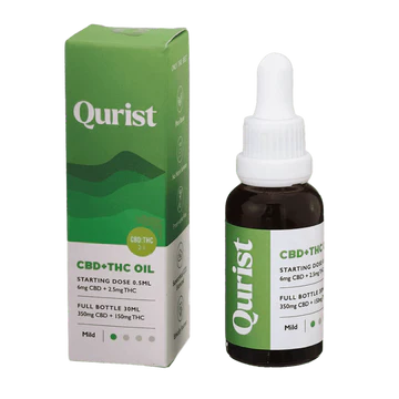 Qurist Full Spectrum CBD+THC Oil|Natural Relief for Pain, Sleep & Mood|Mild 500mg (350mg CBD + 150mg THC)