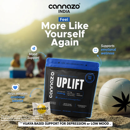 CANNAZO- Uplift Gummies (Vatis) – Craft Cola | 500mg | Support for De-addiction, Euphoria & Depression