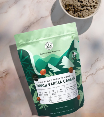 CANNABLISS- HEMP PROTEIN POWDER - FRENCH VANILLA CARAMEL