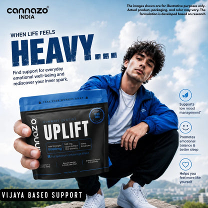 CANNAZO- Uplift Gummies (Vatis) – Craft Cola | 500mg | Support for De-addiction, Euphoria & Depression