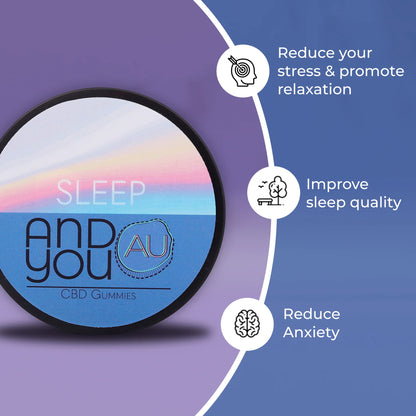 ANDYOU- Sleep&U Gummies (200mg CBD + 50mg Melatonin)