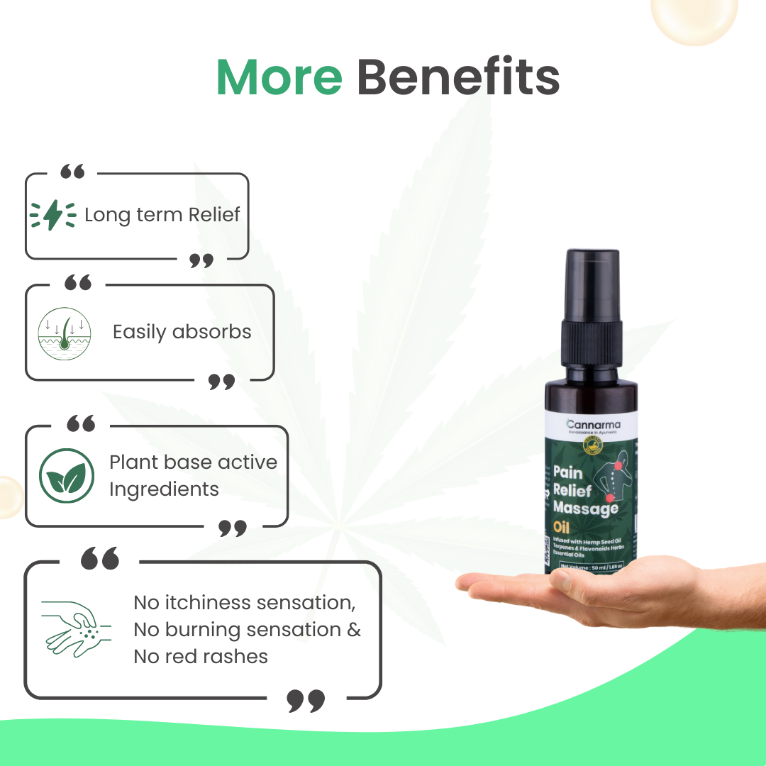 Cannarma Hemp Pain Relief Massage Oil