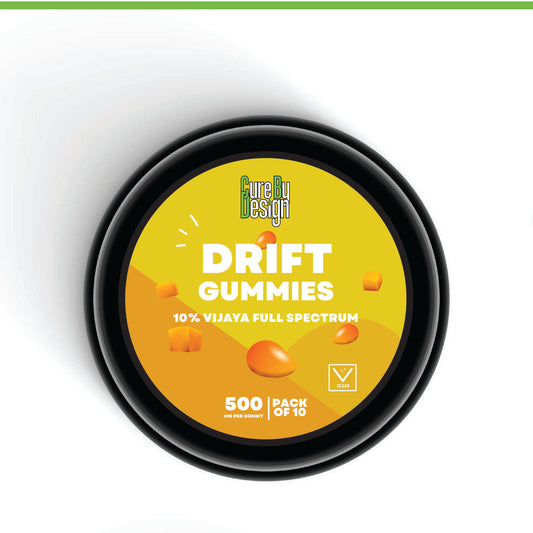 Cure By Design Drift Gummies – Relaxation, Sleep & Therapeutic Support – 500mg Per Gummy