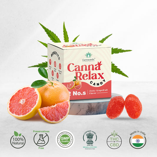 CANNAVEDIC-CannaRelax - Ayurvedic Vijaya Candy | Pack of 2 | (2:1|THC:CBD) - 60mg/ Candy